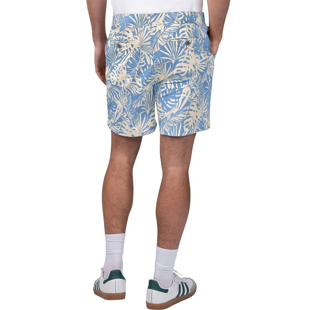 Margaritaville Sandwashed Monstera Print Amphib Shorts - New England Patriots Shorts