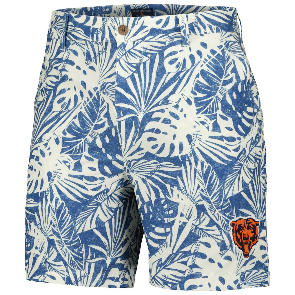 Margaritaville Sandwashed Monstera Print Amphib Shorts - Chicago Bears Shorts