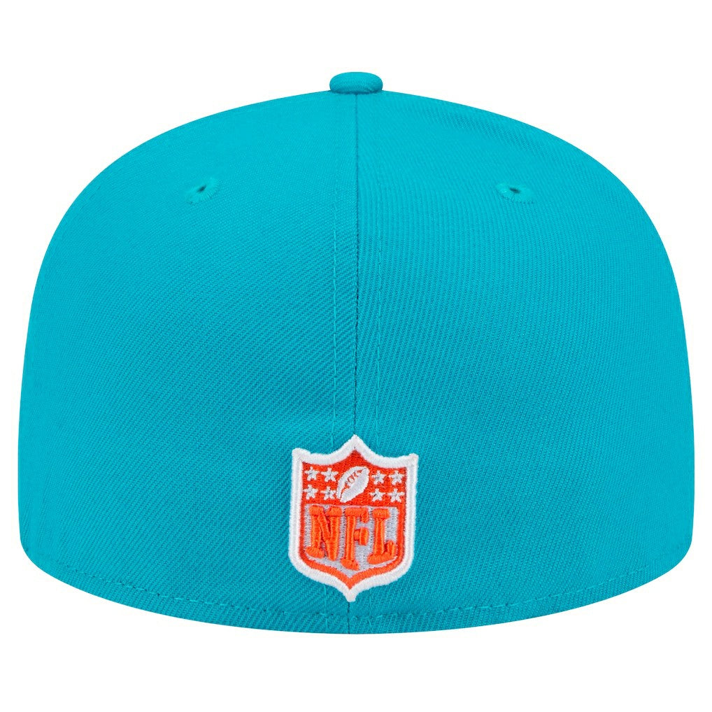 Script Sided 59FIFTY Fitted Hat - Miami Dolphins Hats