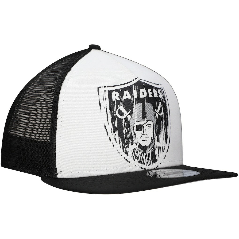 Distressed 9FIFTY A-Frame Snapback Hat - Las Vegas Raiders Hats
