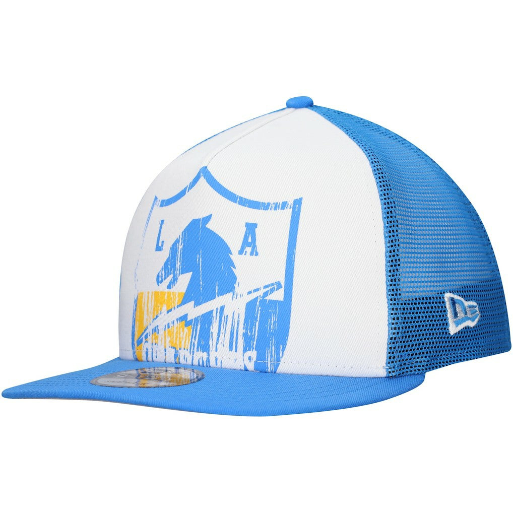 Distressed 9FIFTY A-Frame Snapback Hat - Los Angeles Chargers Hats