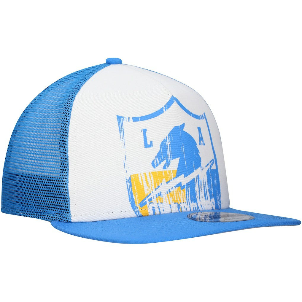 Distressed 9FIFTY A-Frame Snapback Hat - Los Angeles Chargers Hats