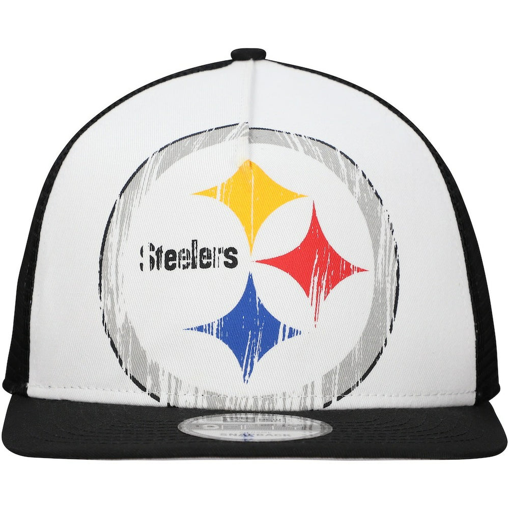 Distressed 9FIFTY A-Frame Snapback Hat - Pittsburgh Steelers Hats