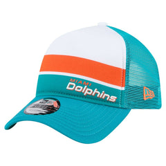 Color-Block 9FORTY A-Frame Trucker Adjustable Hat - Miami Dolphins Hats