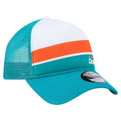 Color-Block 9FORTY A-Frame Trucker Adjustable Hat - Miami Dolphins Hats