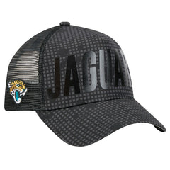 Midnight Ink Tonal Text A-Frame Trucker 9FORTY Adjustable Hat - Jacksonville Jaguars Hats
