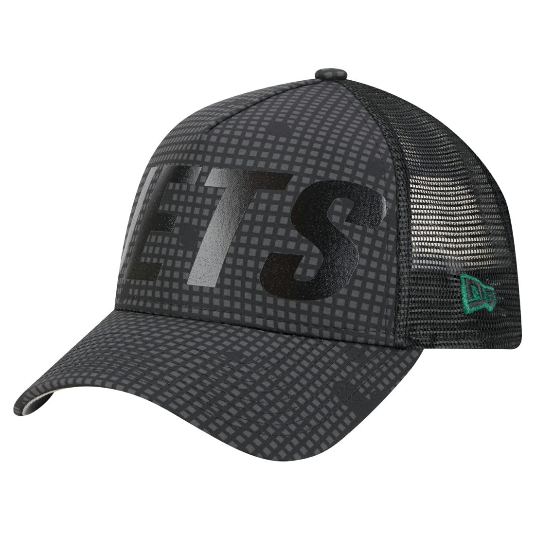 Throwback Midnight Ink Tonal Text A-Frame Trucker 9FORTY Adjustable Hat - New York Jets Hats