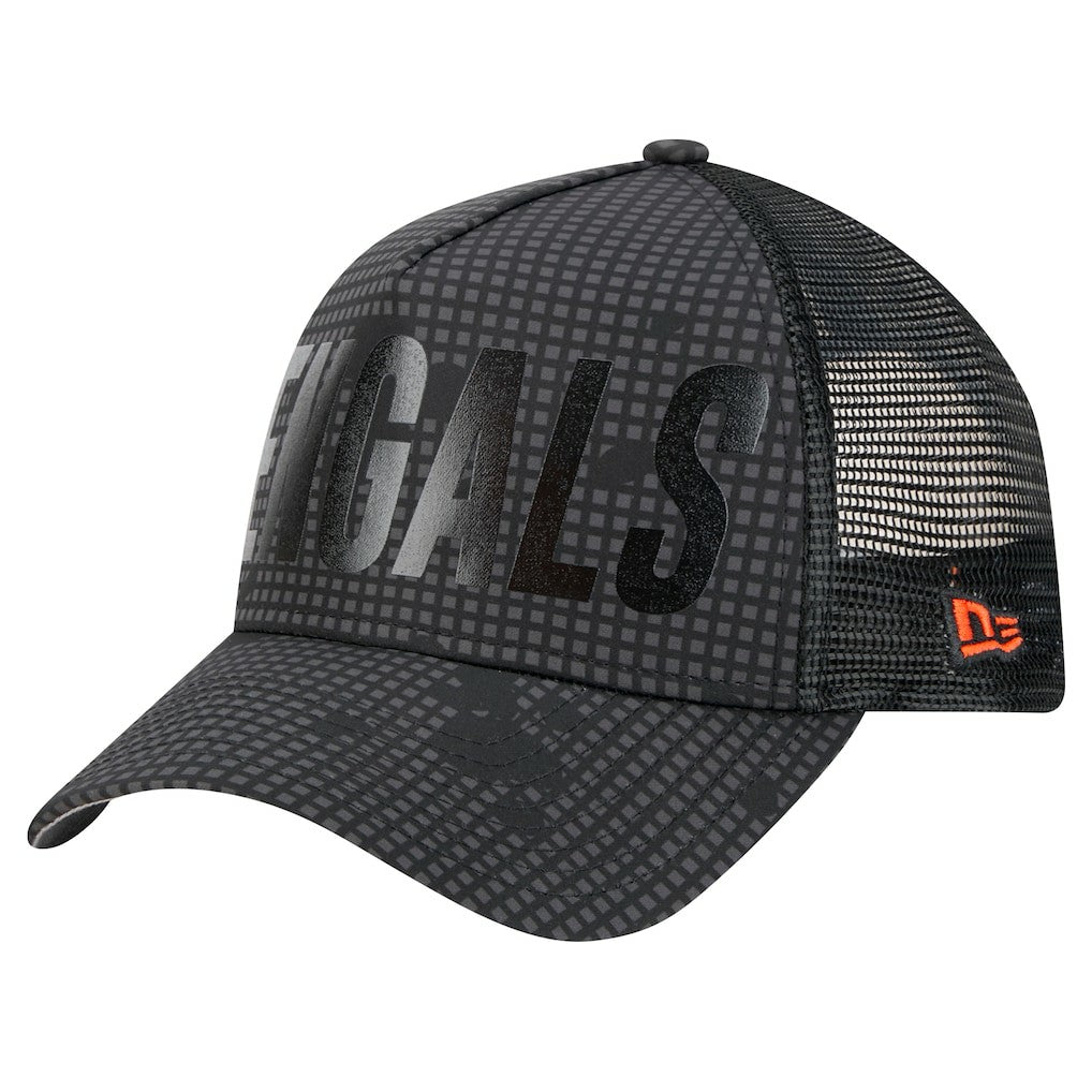 Midnight Ink Tonal Text A-Frame Trucker 9FORTY Adjustable Hat - Cincinnati Bengals Hats