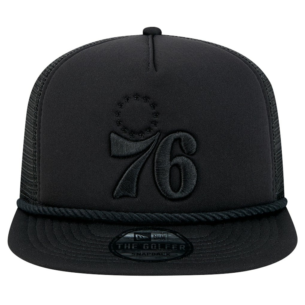 New Era Philadelphia 76ers Tone Foam Meshback Golfer Snapback Hat