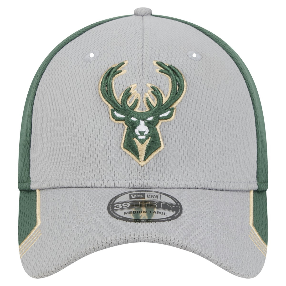 New Era Milwaukee Bucks Active Trim 39THIRTY Flex Hat