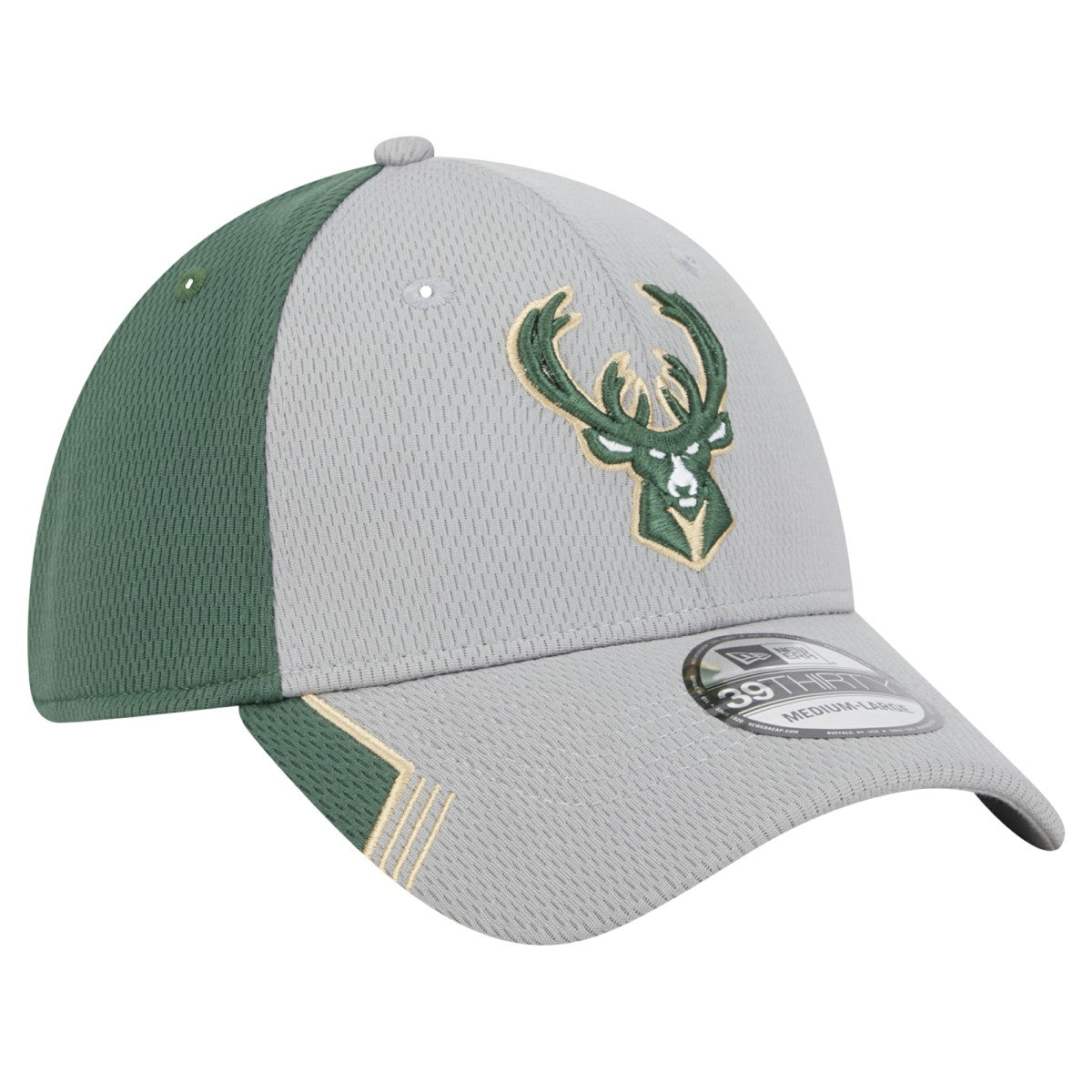 New Era Milwaukee Bucks Active Trim 39THIRTY Flex Hat