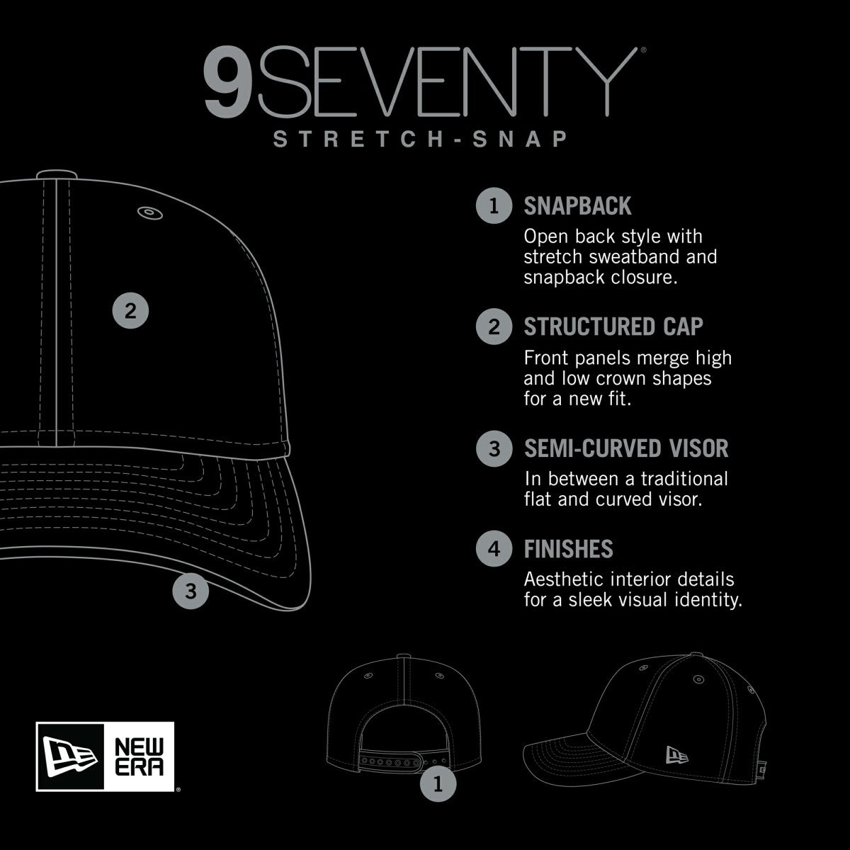 New Era Miami Heat Team Elevated Patch 9SEVENTY Adjustable Hat