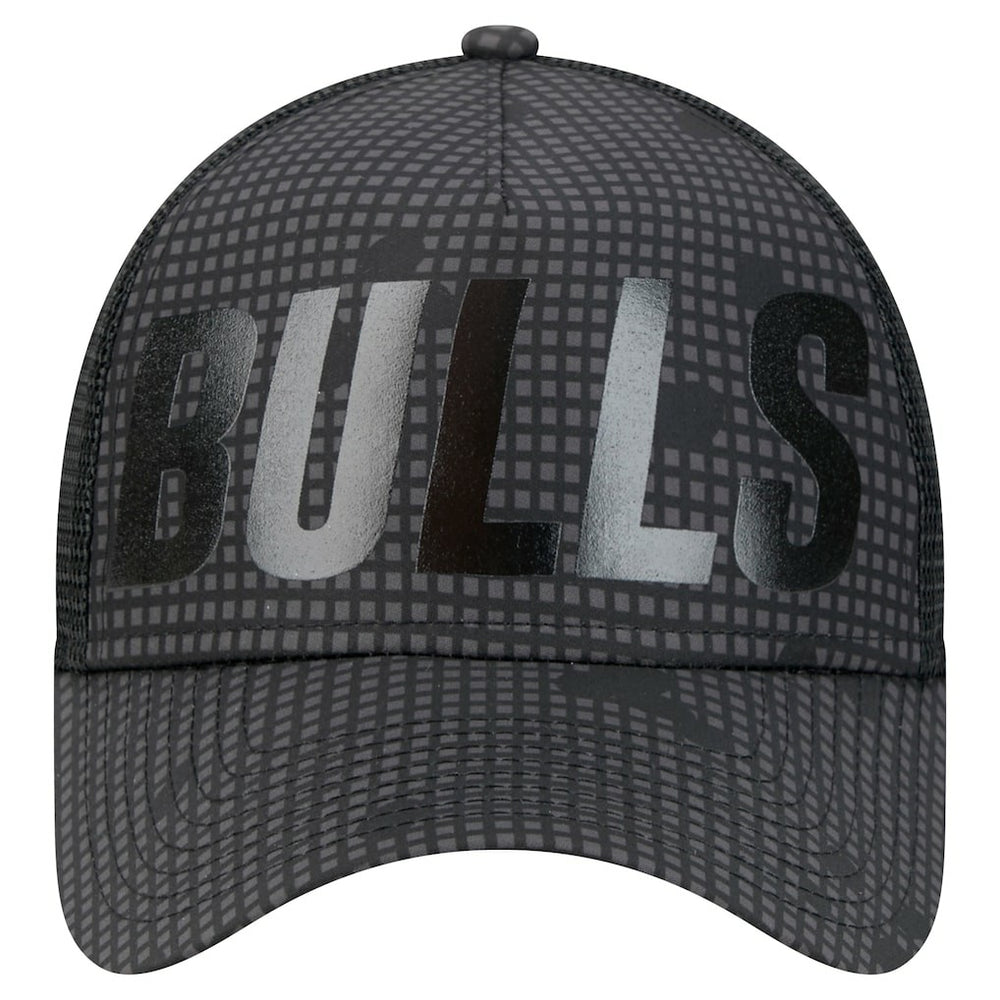 New Era Chicago Bulls Male Adult Midnight Ink Tonal A-Frame Trucker 9FORTY Adjustable Hat