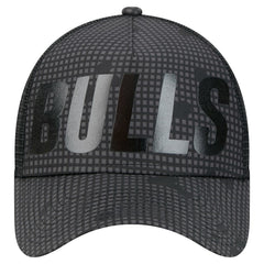 New Era Chicago Bulls Male Adult Midnight Ink Tonal A-Frame Trucker 9FORTY Adjustable Hat