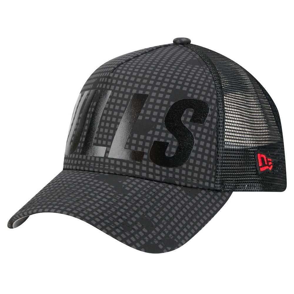 New Era Chicago Bulls Male Adult Midnight Ink Tonal A-Frame Trucker 9FORTY Adjustable Hat