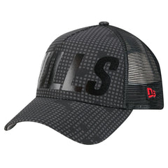 New Era Chicago Bulls Male Adult Midnight Ink Tonal A-Frame Trucker 9FORTY Adjustable Hat