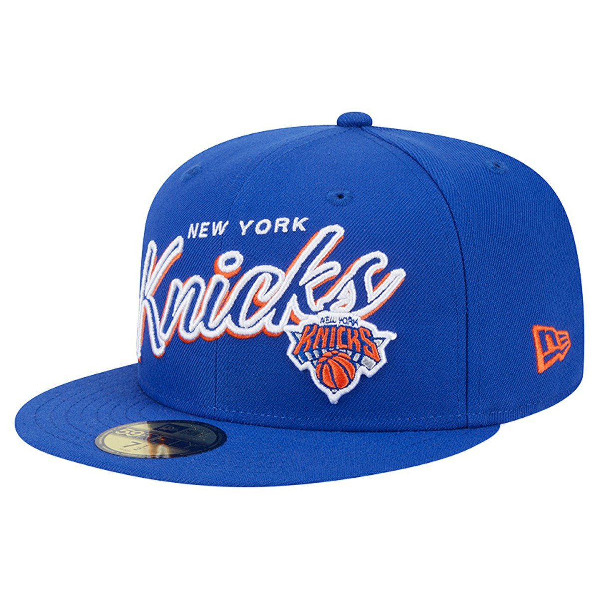 New Era New York Knicks Sport Night Script Sided 59FIFTY Fitted Hat