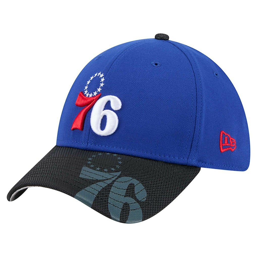 New Era Philadelphia 76ers Sport Night Visor Hit 39THIRTY Flex Hat