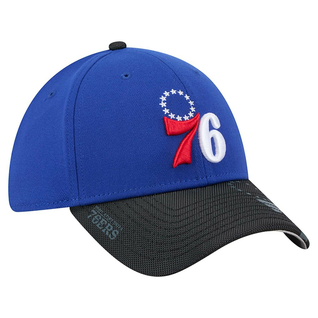 New Era Philadelphia 76ers Sport Night Visor Hit 39THIRTY Flex Hat