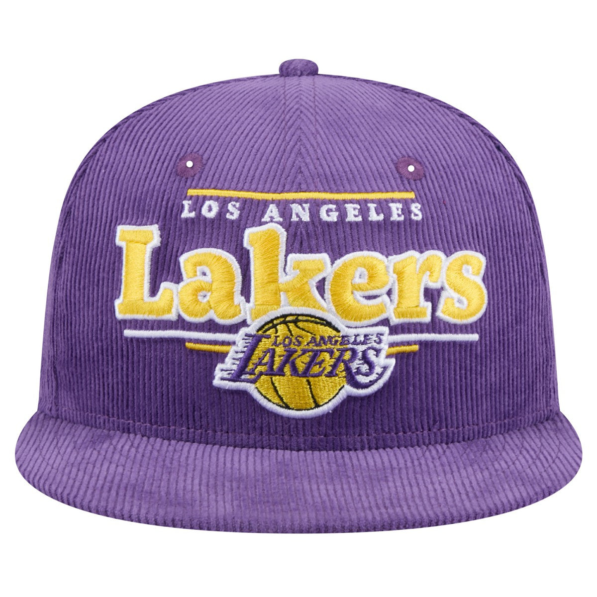 New Era Los Angeles Lakers Throwback Display Corduroy 9FIFTY Snapback Hat