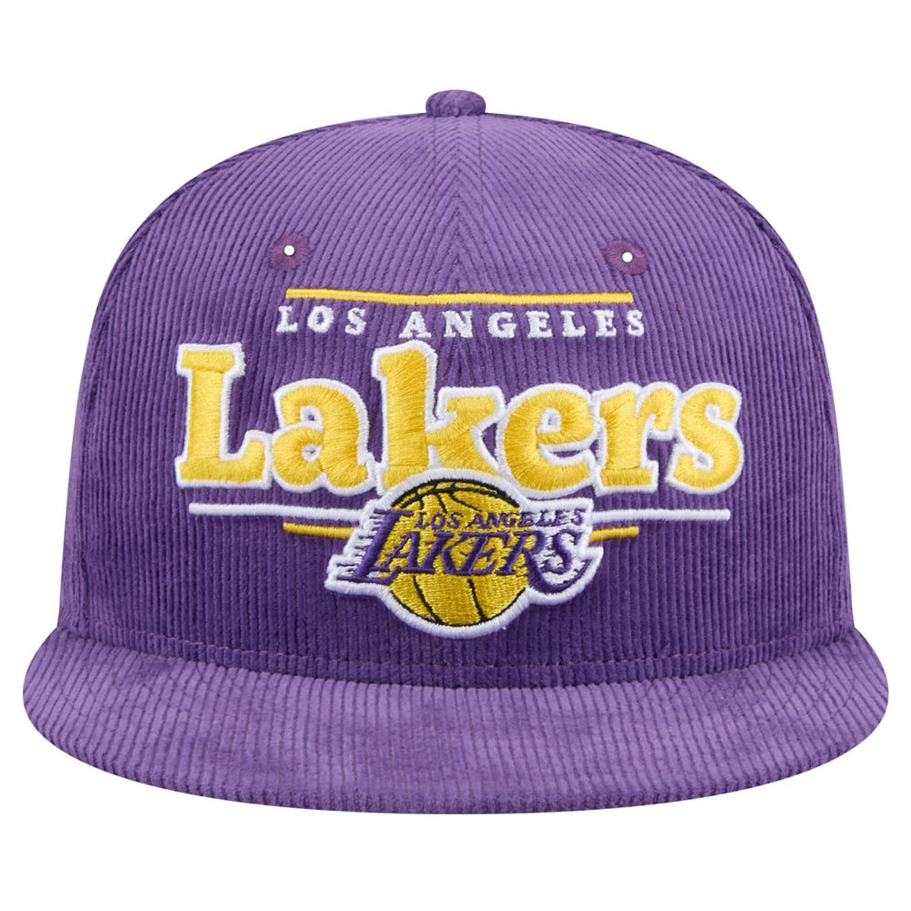 New Era Los Angeles Lakers Throwback Display Corduroy 9FIFTY Snapback Hat