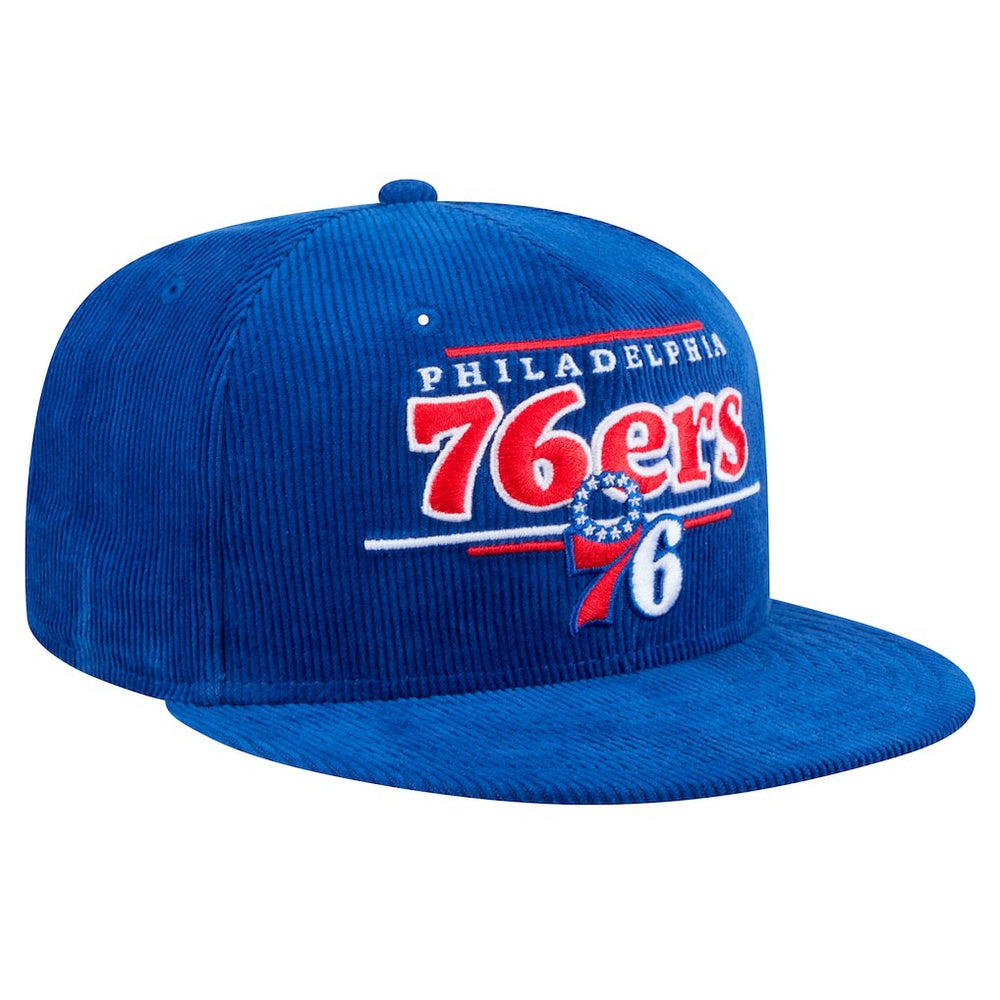 New Era Philadelphia 76ers Throwback Display Corduroy 9FIFTY Snapback Hat
