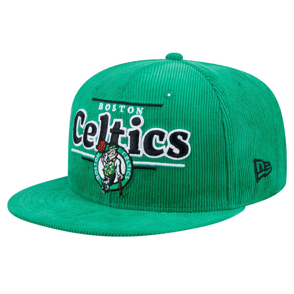 New Era Boston Celtics Throwback Display Corduroy 9FIFTY Snapback Hat