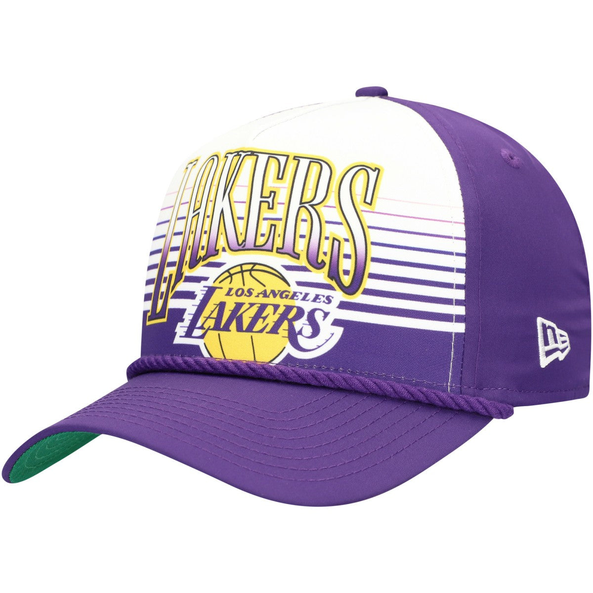 New Era  Los Angeles Lakers Purple Throwback Gradient A-Frame 9FORTY Adjustable Hat