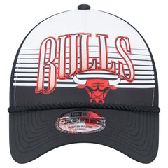 New Era  Chicago Bulls Black Throwback Gradient A-Frame 9FORTY Adjustable Hat