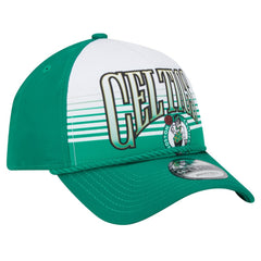 New Era  Boston Celtics Kelly Green Throwback Gradient A-Frame 9FORTY Adjustable Hat