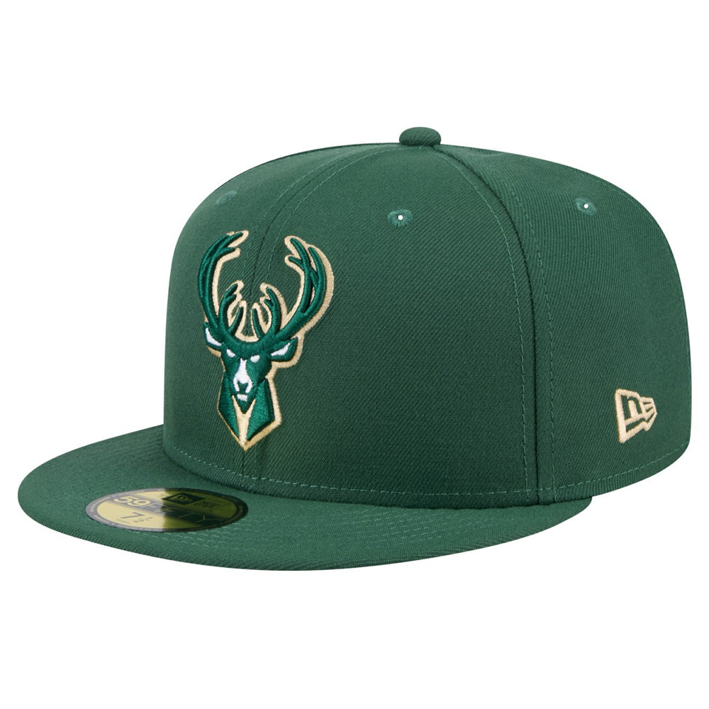 New Era Milwaukee Bucks Throwback Pennant 59FIFTY Fitted Hat