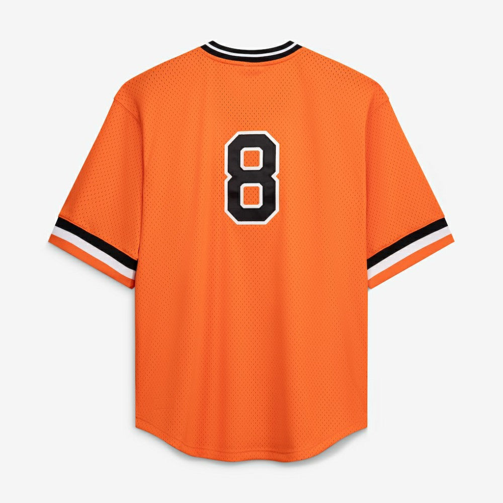 Orange Cal Ripken Jr. Baltimore Orioles Profile Big & Tall Cooperstown Collection Mesh Batting Practice Jersey