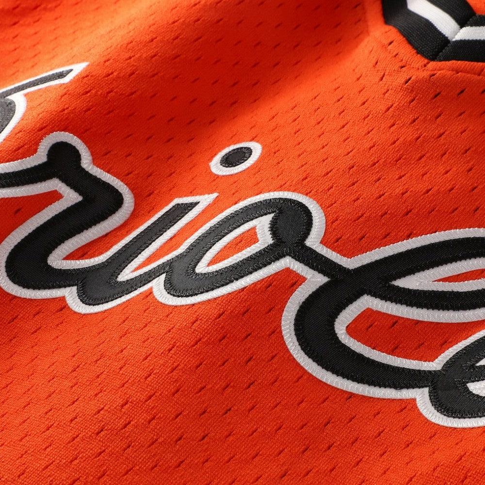 Orange Cal Ripken Jr. Baltimore Orioles Profile Big & Tall Cooperstown Collection Mesh Batting Practice Jersey