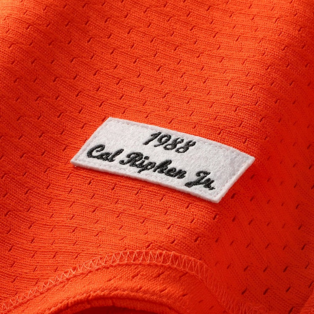Orange Cal Ripken Jr. Baltimore Orioles Profile Big & Tall Cooperstown Collection Mesh Batting Practice Jersey