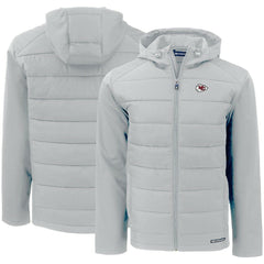 Cutter & Buck Evoke PrimaLoft Hybrid Eco Softshell Recycled Full-Zip Hooded Jacket - Kansas City Chiefs Jackets