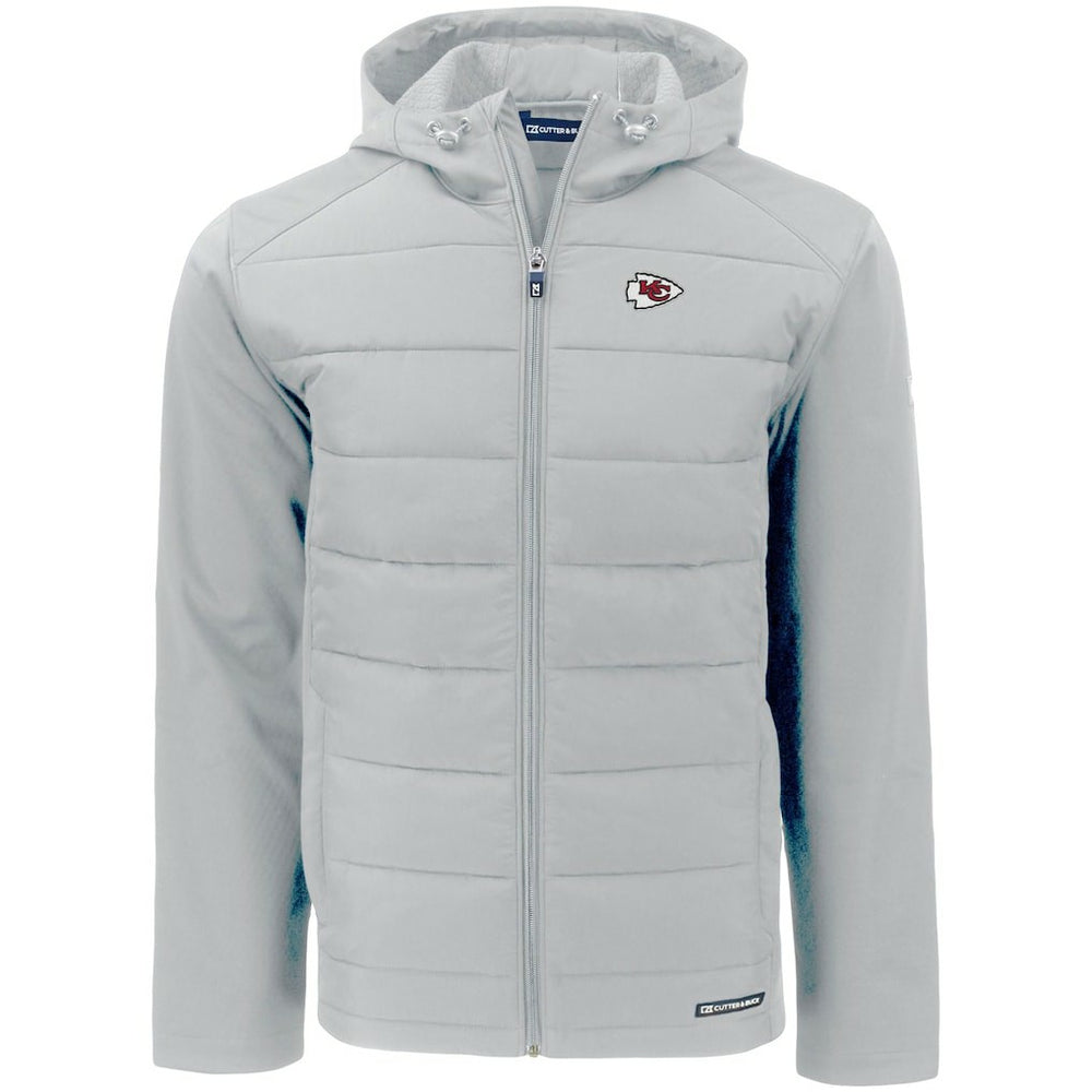Cutter & Buck Evoke PrimaLoft Hybrid Eco Softshell Recycled Full-Zip Hooded Jacket - Kansas City Chiefs Jackets