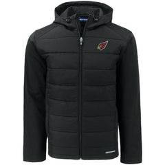 Cutter & Buck Evoke PrimaLoft Hybrid Eco Softshell Recycled Full-Zip Hooded Jacket - Arizona Cardinals Jackets