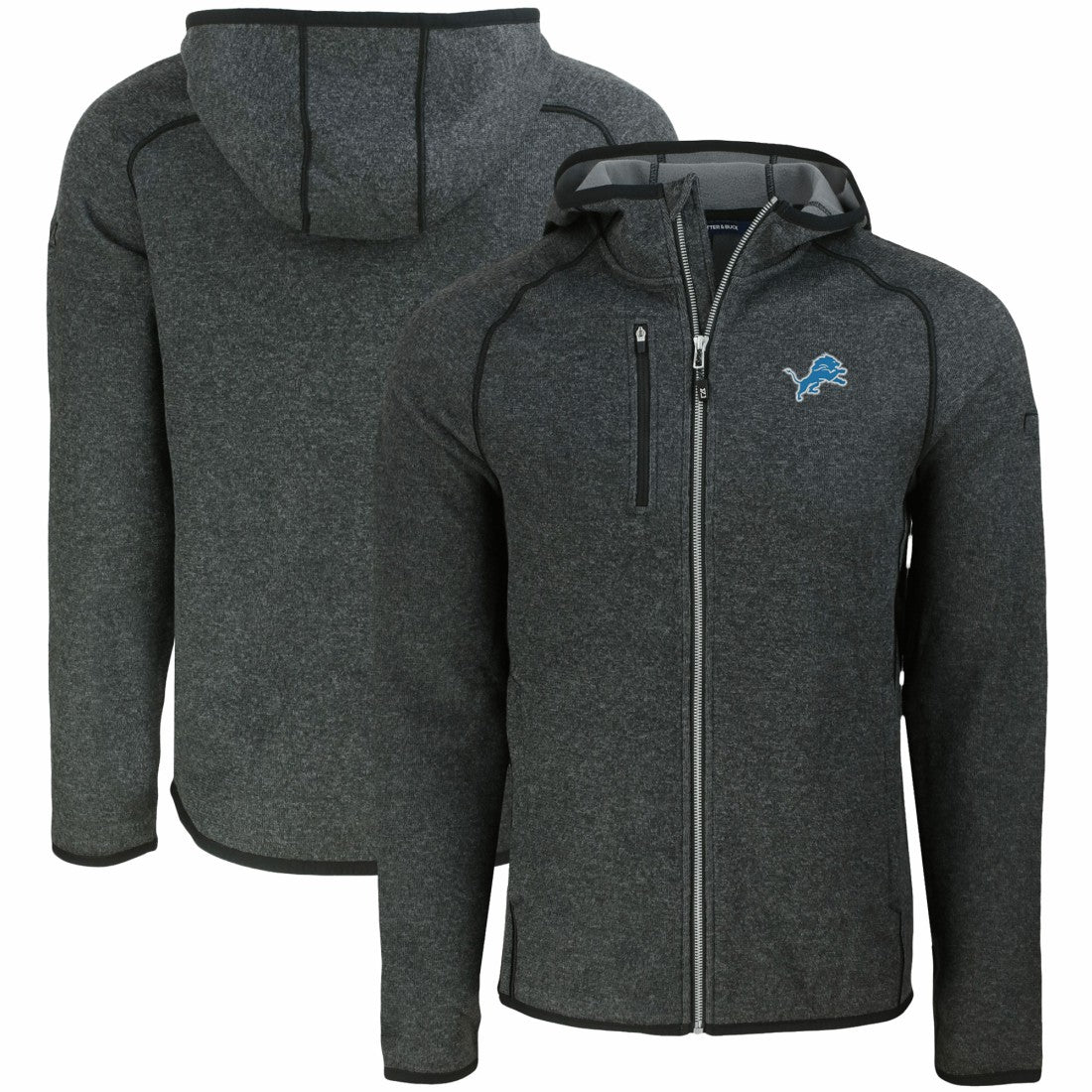 Cutter & Buck Mainsail Full-Zip Hooded Jacket - Detroit Lions Jackets