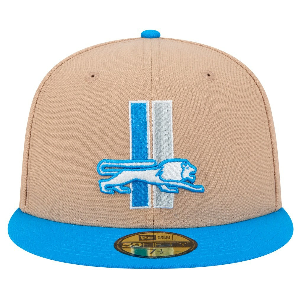 Throwback Logo Main 59FIFTY Fitted Hat - Detroit Lions Hats