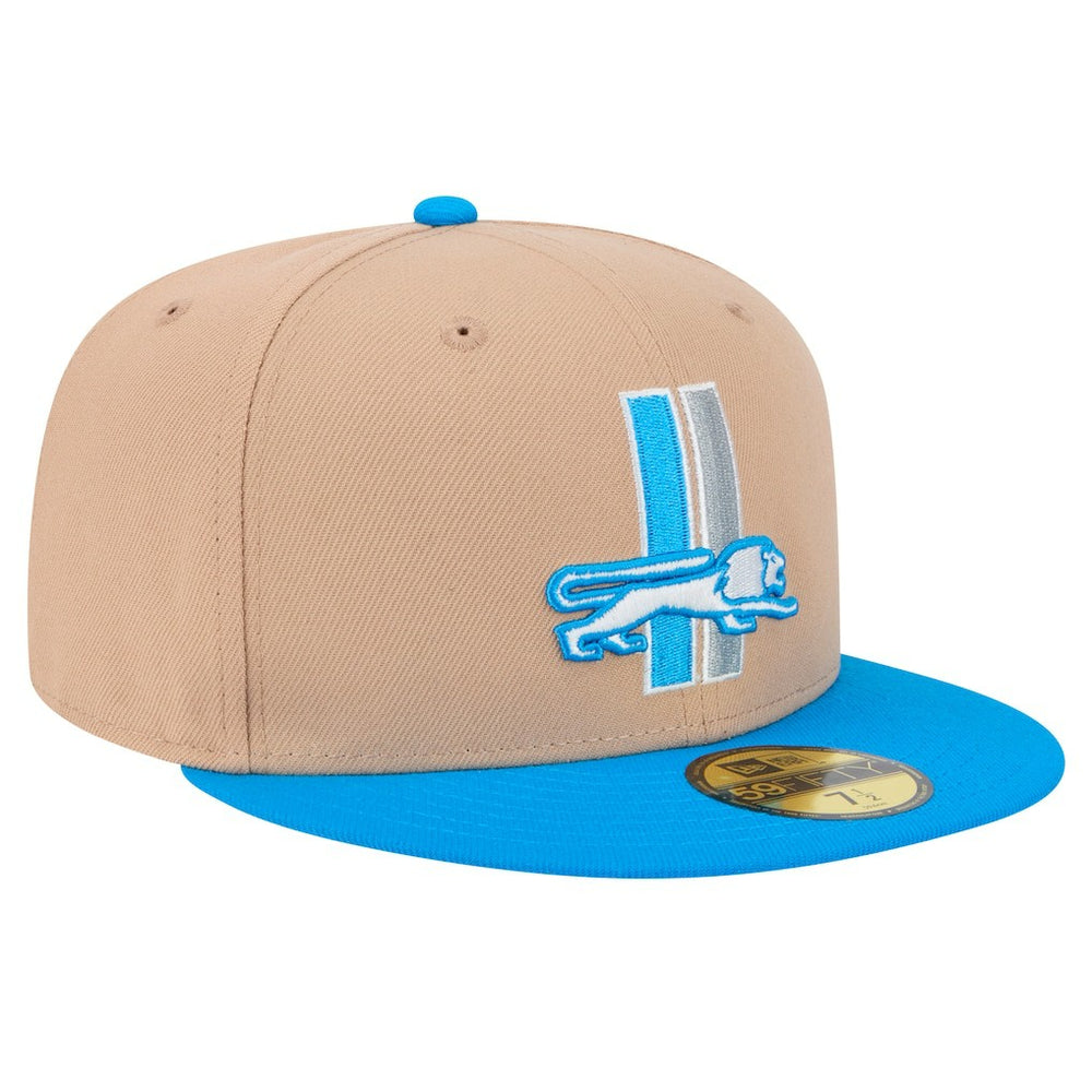 Throwback Logo Main 59FIFTY Fitted Hat - Detroit Lions Hats