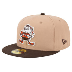 Throwback Logo Main 59FIFTY Fitted Hat - Cleveland Browns Hats