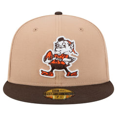 Throwback Logo Main 59FIFTY Fitted Hat - Cleveland Browns Hats