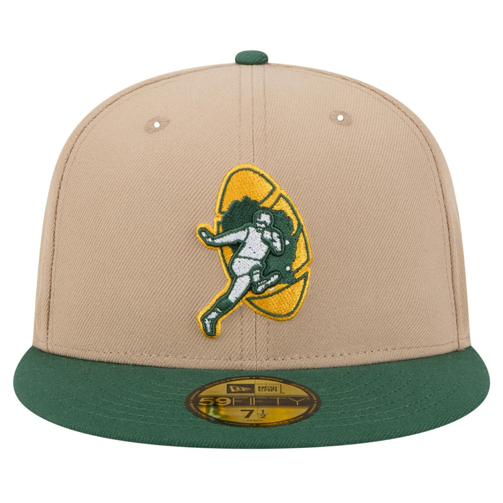 Throwback Logo Main 59FIFTY Fitted Hat - Green Bay Packers Hats