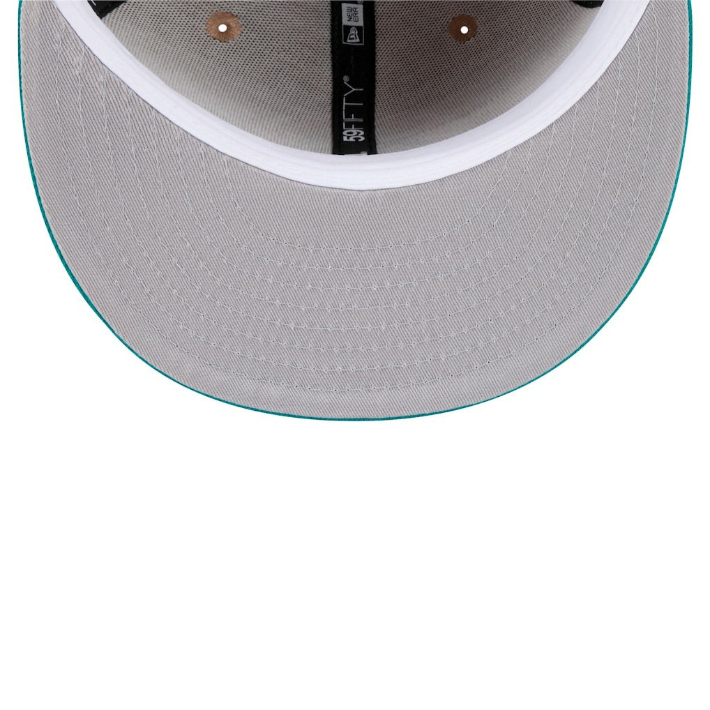 Throwback Logo Main 59FIFTY Fitted Hat - Miami Dolphins Hats