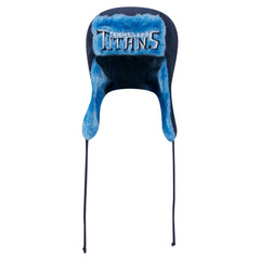 Helmet Head Trapper Knit Hat - Tennessee Titans Hats