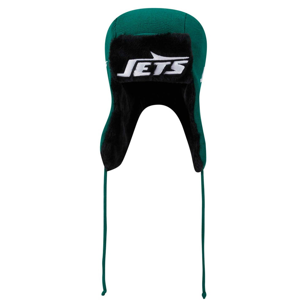 Helmet Head Trapper Knit Hat - New York Jets Hats