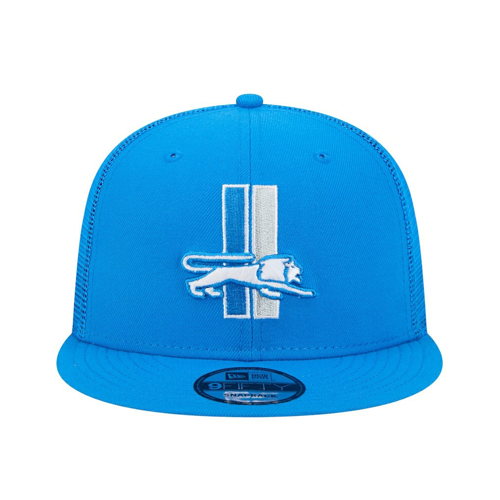 Throwback Main Trucker 9FIFTY Snapback Hat - Detroit Lions Hats