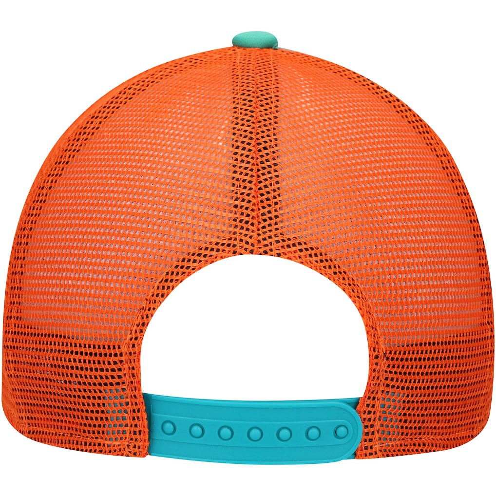 Youth A-Frame 9FORTY Trucker Adjustable Hat - Miami Dolphins Hats