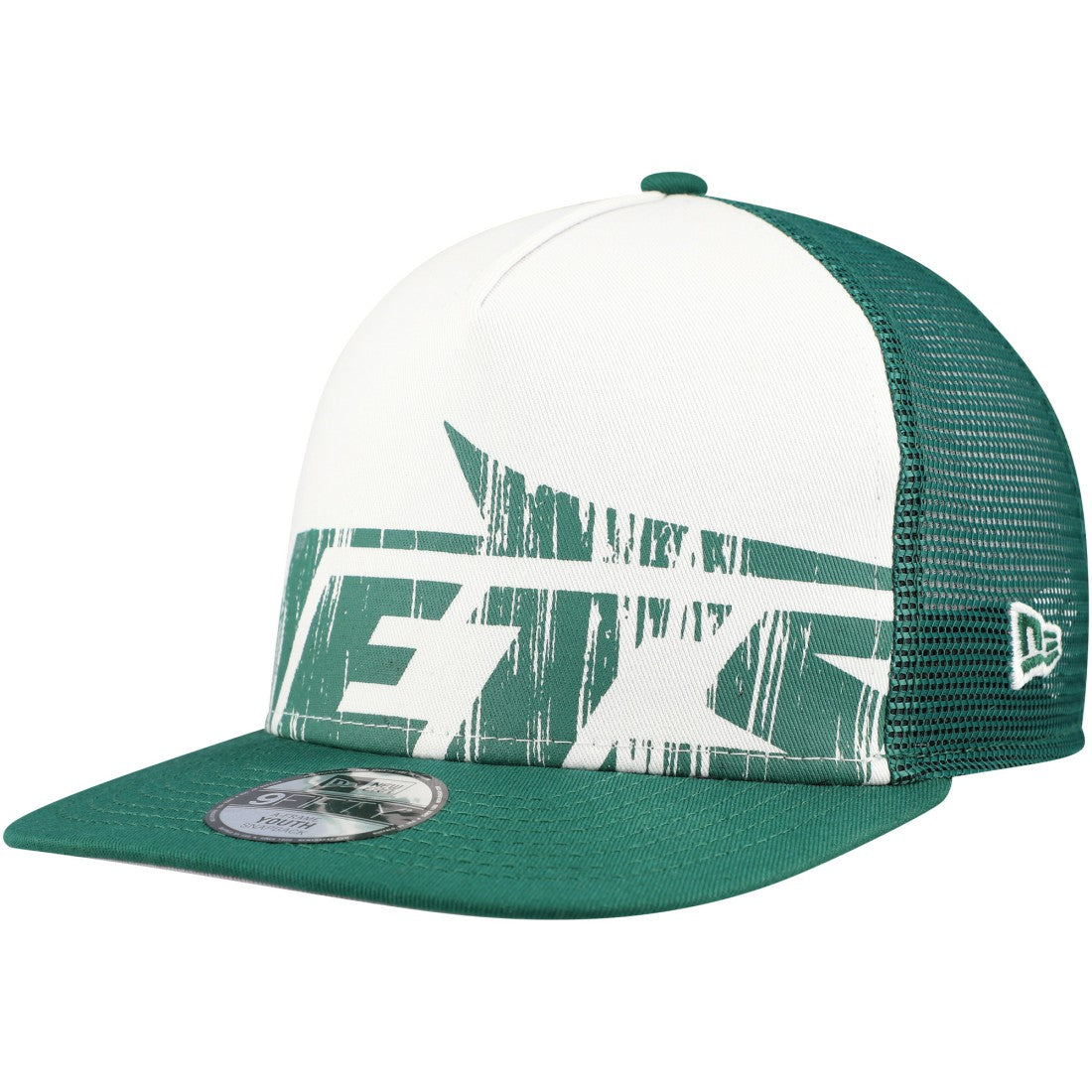 Youth Distressed 9FIFTY A-Frame Snapback Hat - New York Jets Hats