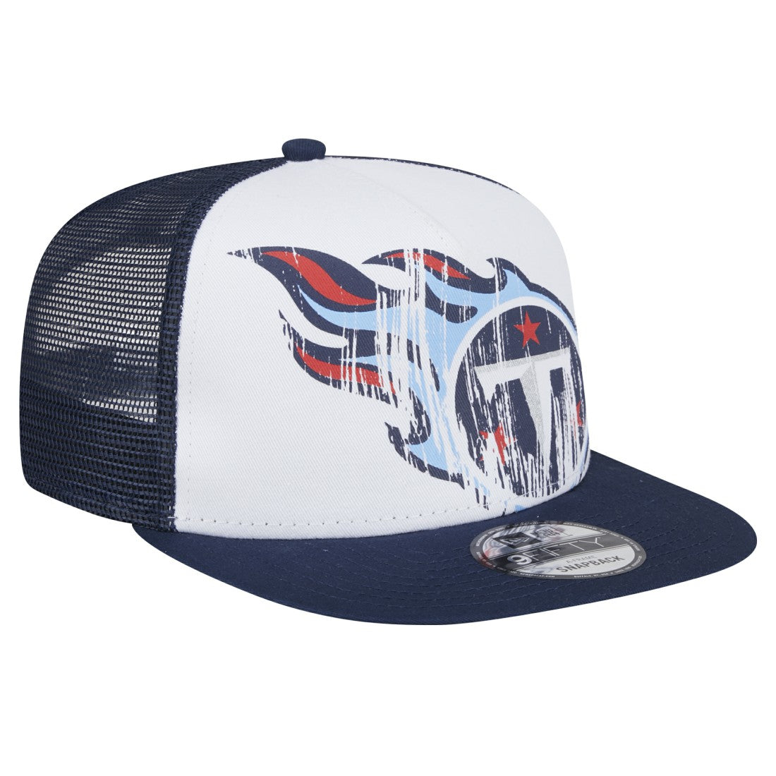 Youth Distressed 9FIFTY A-Frame Snapback Hat - Tennessee Titans Hats